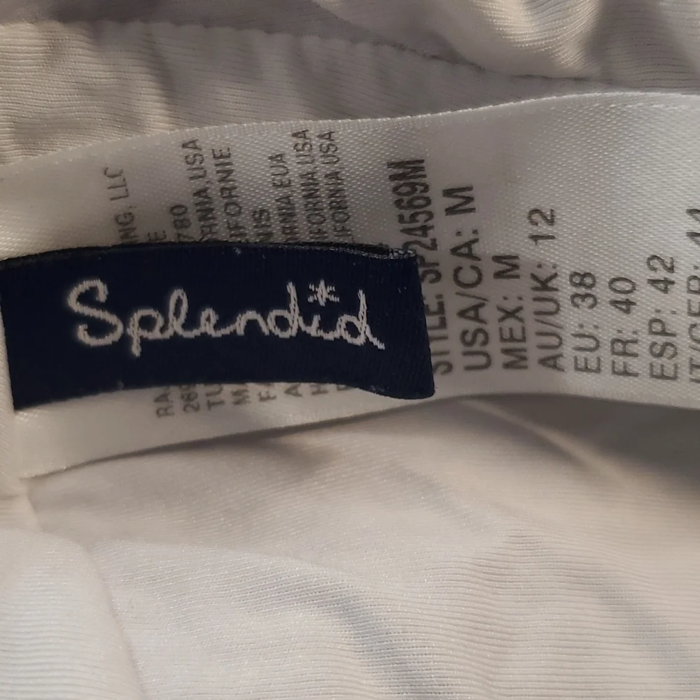 Splendid Striped Bathing Suit SZ MD